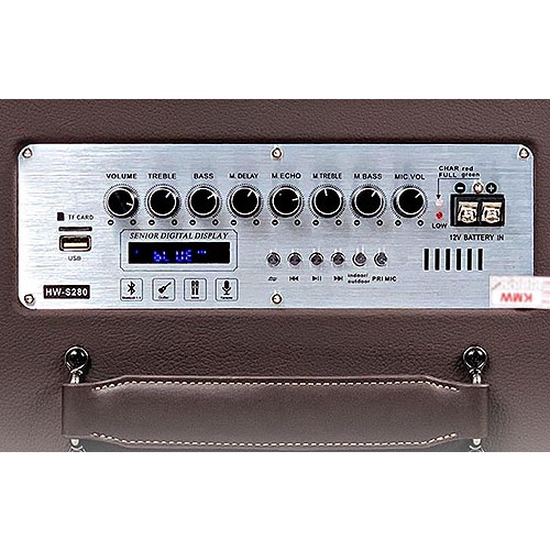 Loa xách tay Forzen F280, Loa karaoke di động nhỏ gọn, công suất 480W, Kèm 2 micro không dây cao cấp, Chính hãng