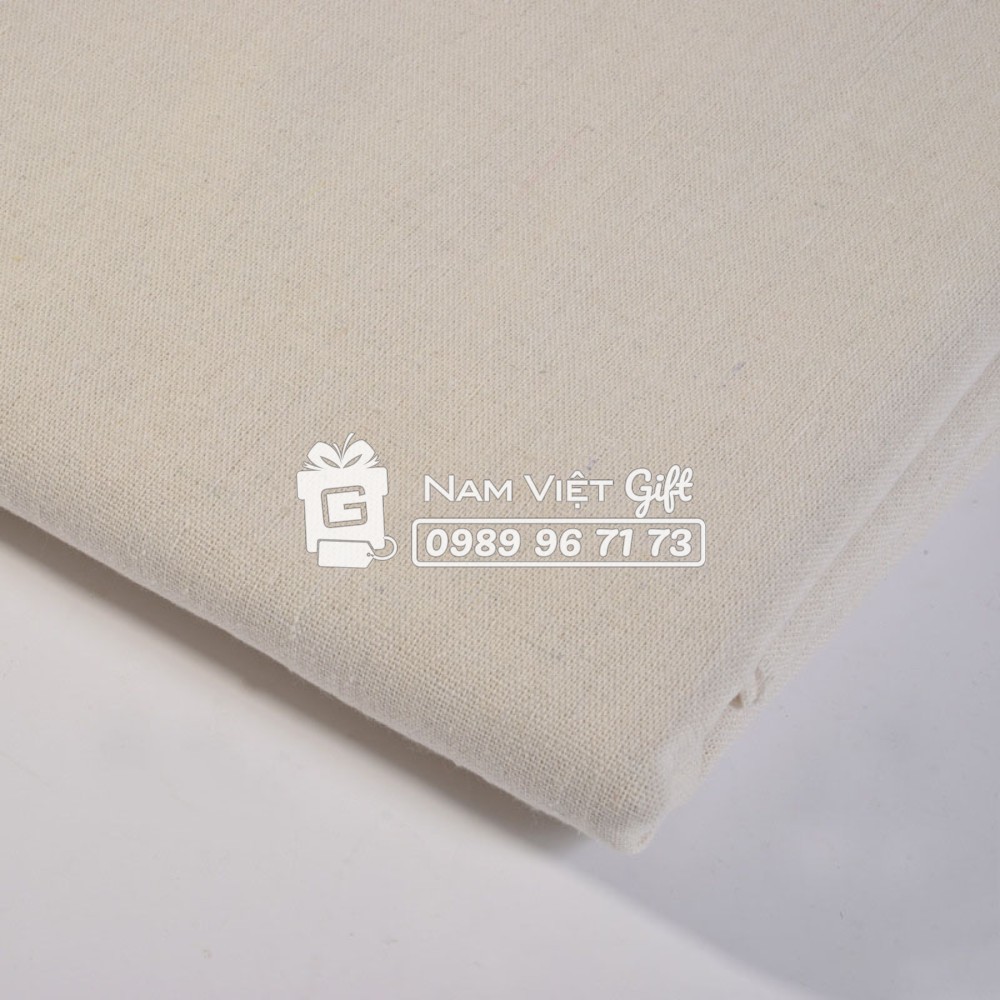 [155 * 97cm] Vải Linen, Vải Thô Trải Bàn Thô Màu Trơn Rộng 150cm Dài 97cm