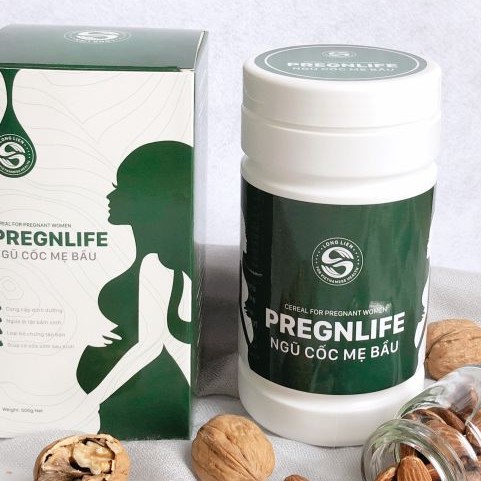 Ngũ Cốc Bà Bầu Pregnlife Cao Cấp Siêu Dinh Dưỡng, Con Tăng Cân Đều Đặn (500gr), 14 Loại Hạt Dinh Dưỡng - Shop Bố Su