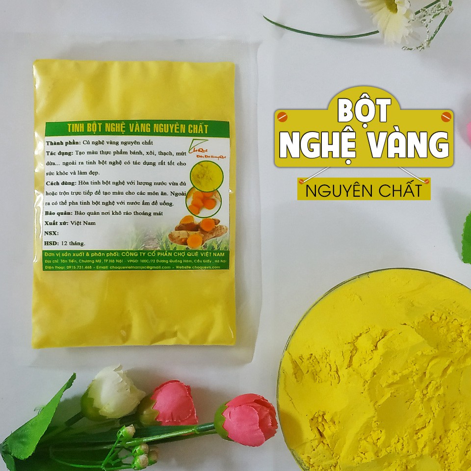Combo 3 gói Tinh Bột Nghệ Vàng Nguyên Chất 100g