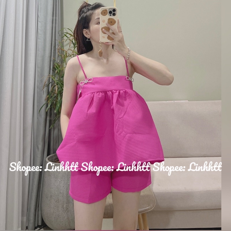 SET 2 DÂY PEPLUM SORT KÈM GHIM CÁI NƠ ĐÁ