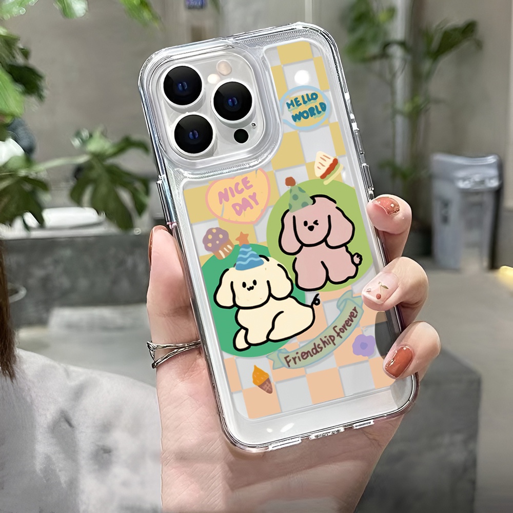 Ốp Điện Thoại Tpu Trong Suốt In Hình Gấu Teddy Hoạt Hình Cho iphone 14ProMax 14Plus 13 11 12 7Plus X XR XS Max