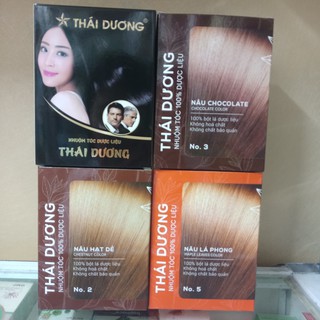 Nhuộm tóc dược liệu Thái dương lẻ (số lượng 1 gói)