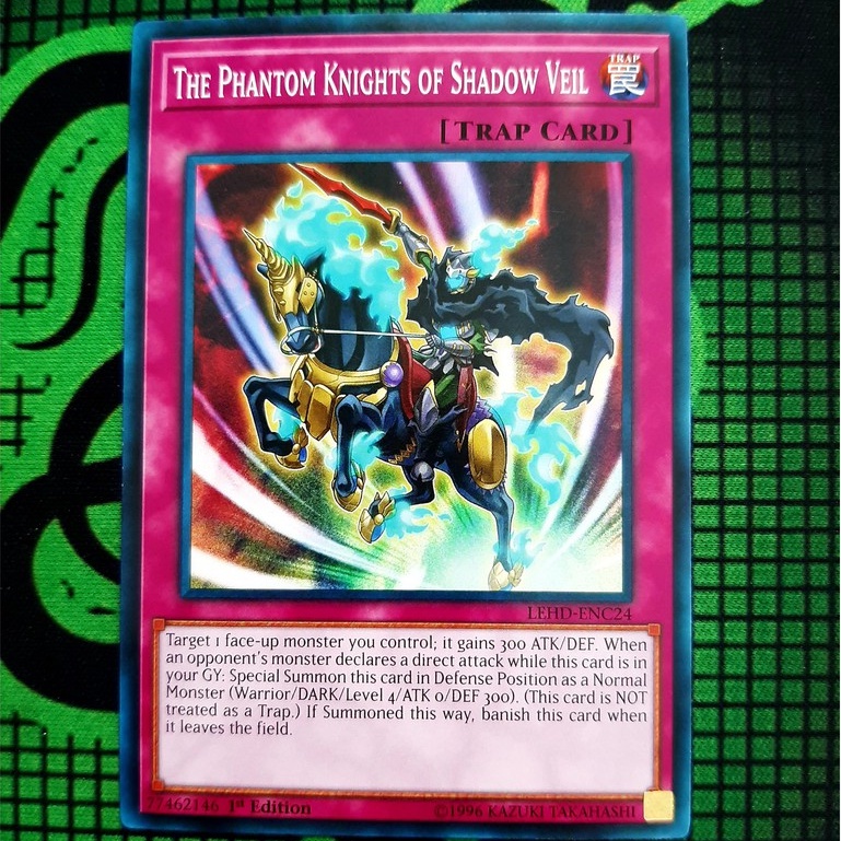 THẺ BÀI YUGIOH NEAR MINT - The Phantom Knights of Shadow Veil - LEHD-ENC24 - Common 1st Edition