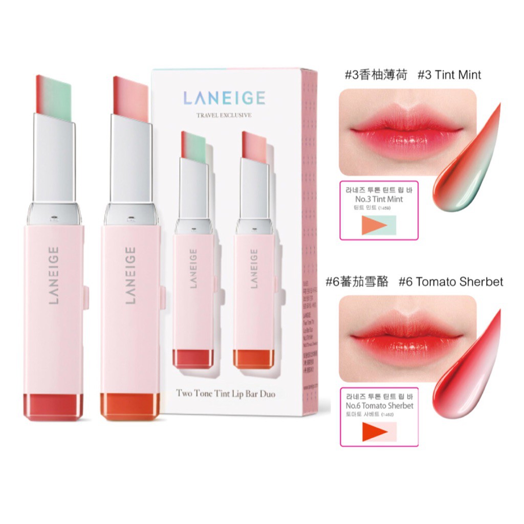 Son 2 màu Hàn Quốc Laneige Two Tone Tint Lip Bar phiên bản giới hạn Autumn Mute Collection