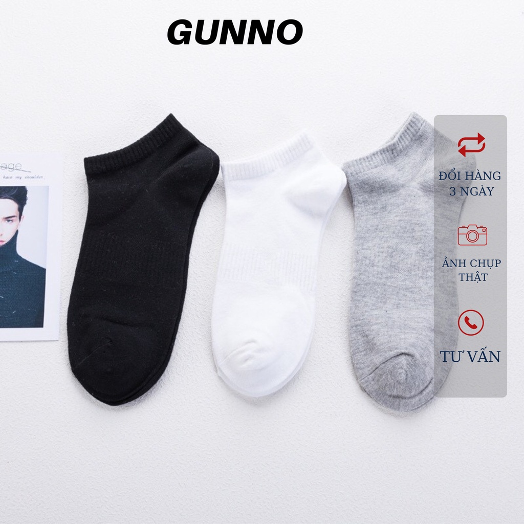 Tất ngắn nam Vớ thấp cổ cotton