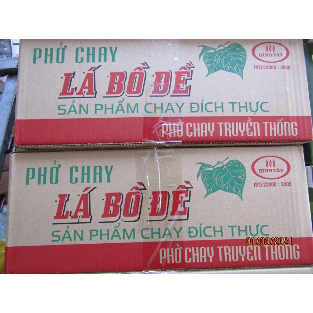 Phở chay truyền thống Lá Bồ Đề  (30 gói/thùng) - Vietnamese Pho Mushroom & Vegetable Flavor