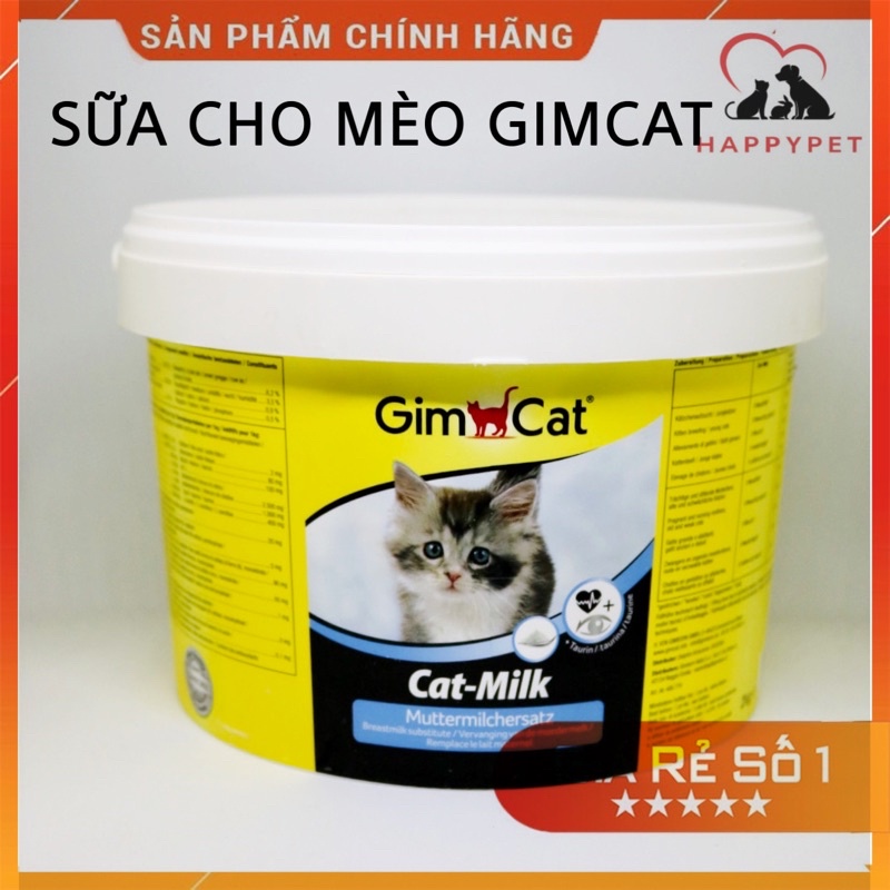 (LẺ) SỮA CHO MÈO SƠ SINH, MÈO CON GIMCAT’S CAT MILK CỰC THƠM NGON NHẬP KHẨU ĐỨC GIÁ SIÊU RẺ