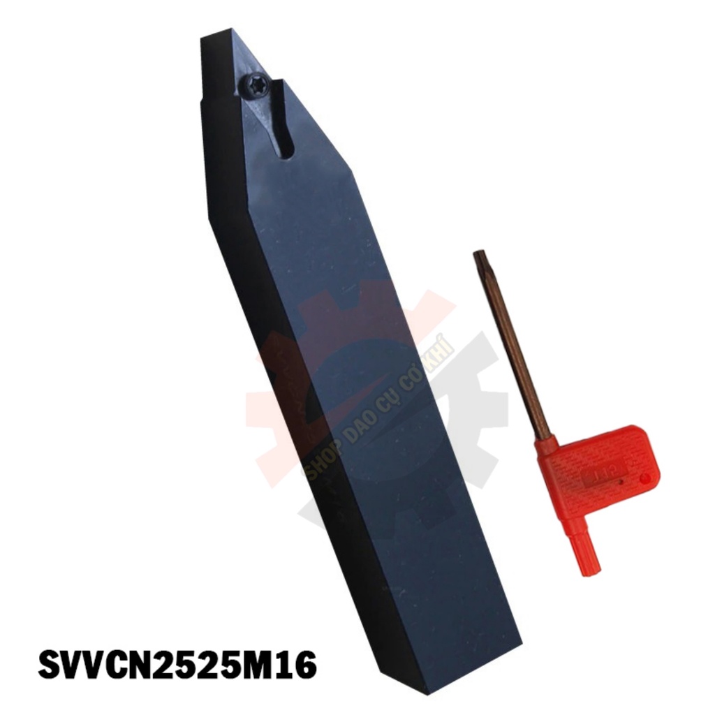 Cán dao chạy ngoài, móc lỗ dùng để lắp mảnh chíp VB16, VC16 đầy đủ hướng và quy cách
