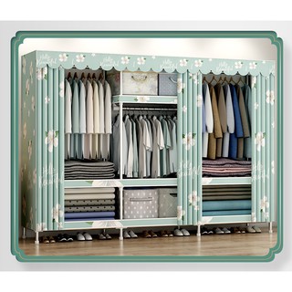 Tủ Vải Metal Khổ 1m3, 2m1 Khung Thép siêu lớn Tủ 3 Buồng Tủ 4 buồng Cỡ Lớn