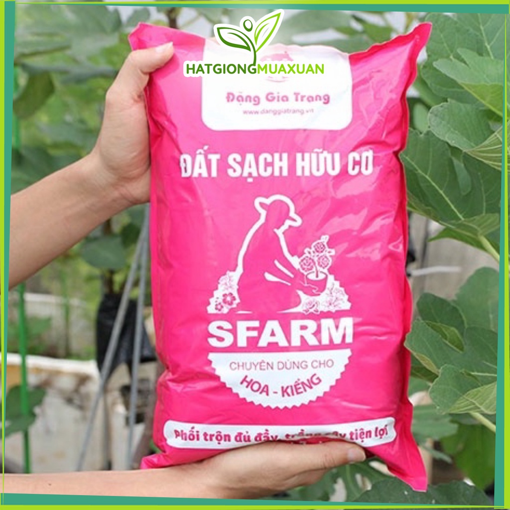 Đất sạch hữu cơ trồng Hoa – Kiểng SFARM túi 5dm3~2,5kg