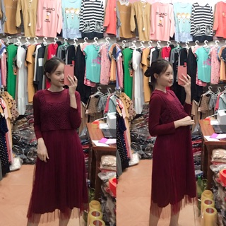 Váy bầu thời trang mẫu mới