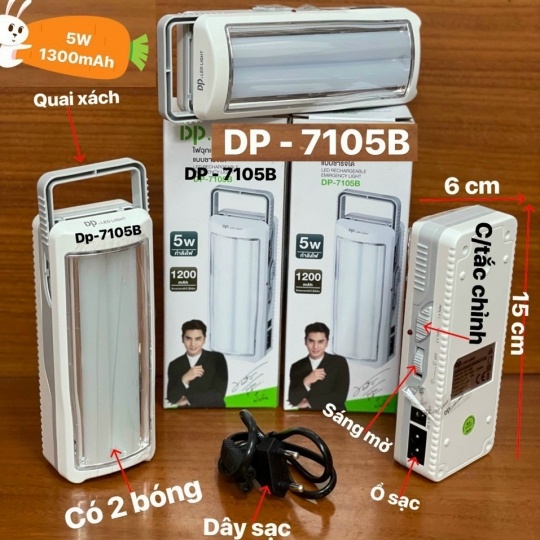 Đèn Chiếu Sáng Tích Điện Khẩn Cấp Để Bàn DP-7105B