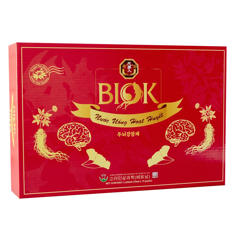 Nước uống Hoạt huyết Biok - Hộp trung