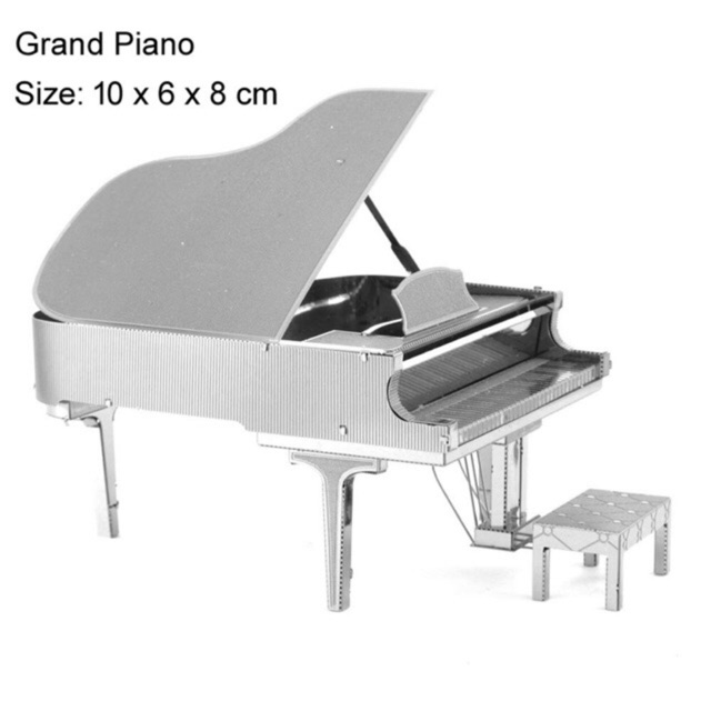 MÔ HÌNH 3D KIM LOẠI đồ chơi lắp ráp Đàn Grand Piano, đồ chơi xếp hình