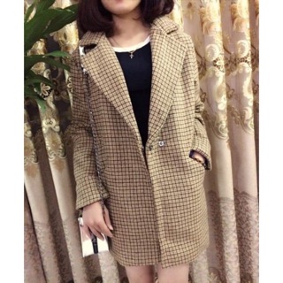 Áo dạ vest kẻ Sang Chảnh