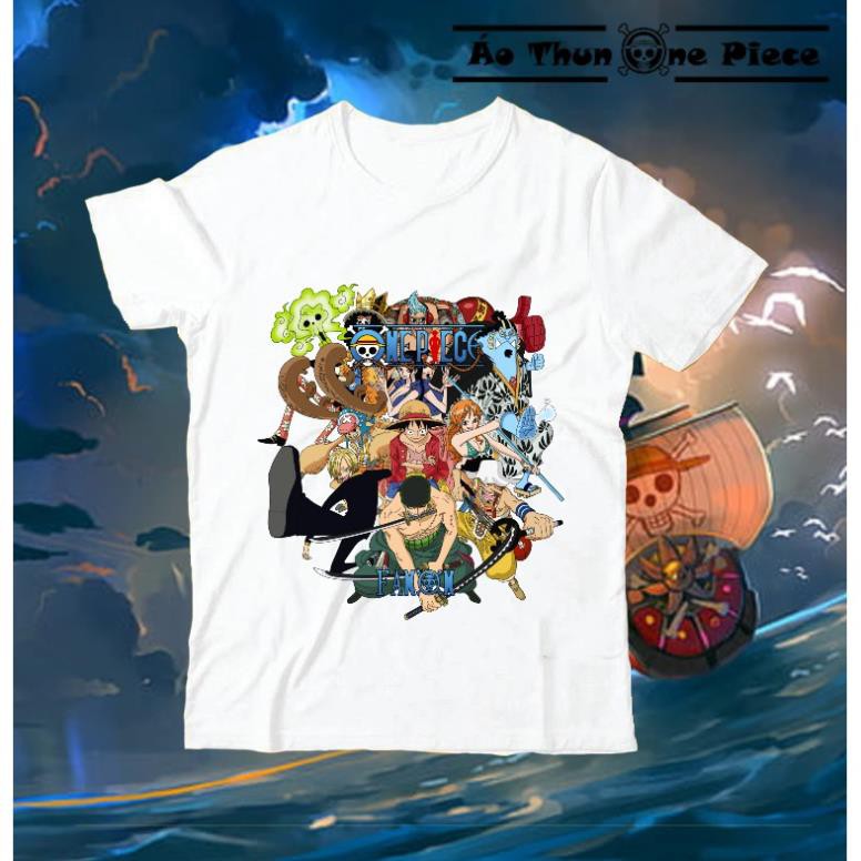 SIÊU RẺ -  ⚡️FREESHIP⚡️Áo Thun In Hình Team Luffy "Băng Hải Tặc Mũ Rơm" - One Piece  / có đủ size trẻ em