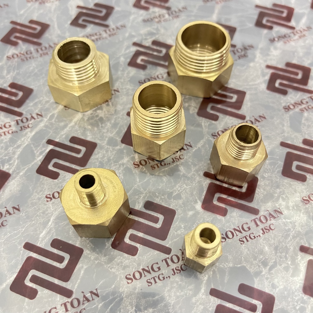 [LƠ NỐI REN] Khớp nối ren trong ren ngoài dân dụng BSP - Bằng đồng Brass Adaptor female to male Sơ mi cả rá ngược