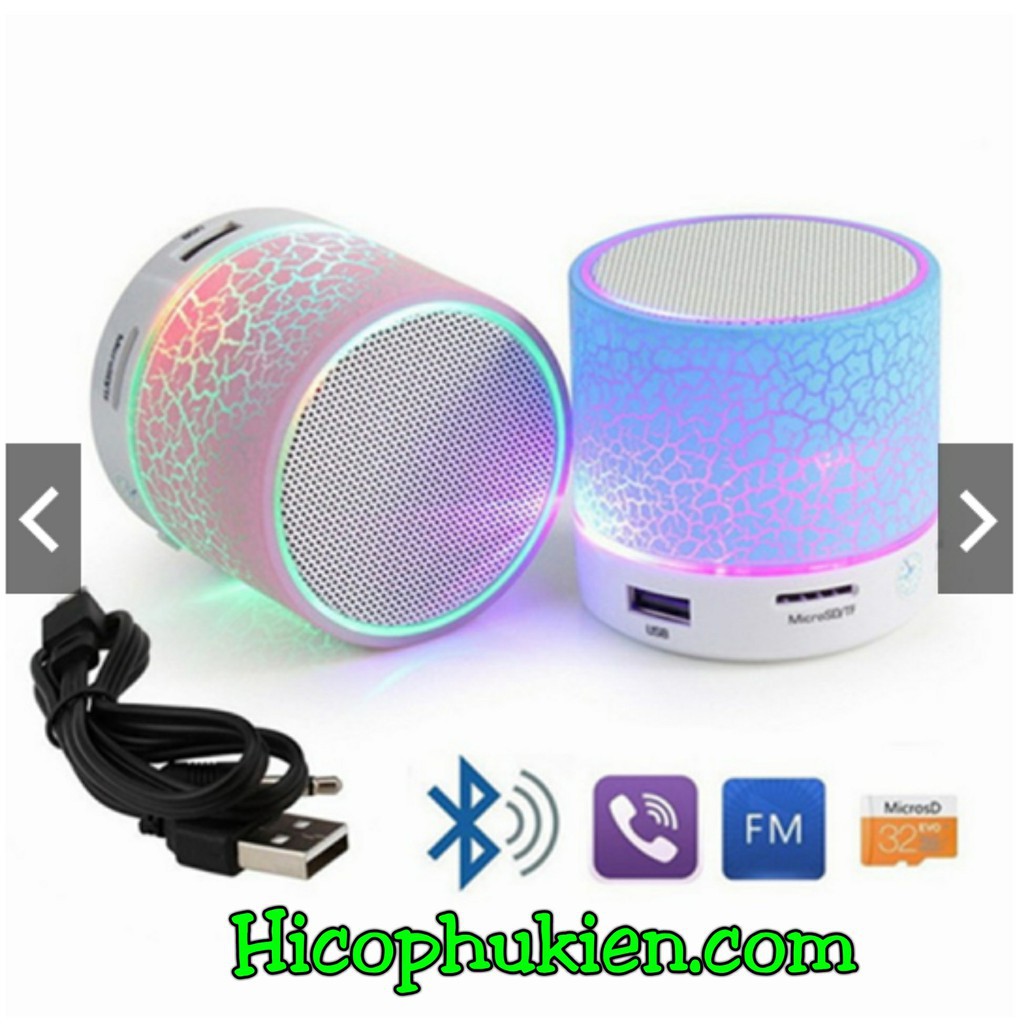 (Sẵn Hàng) LOA BLUETOOTH MINI âm thanh Siêu To, có đèn led nháy theo nhạc