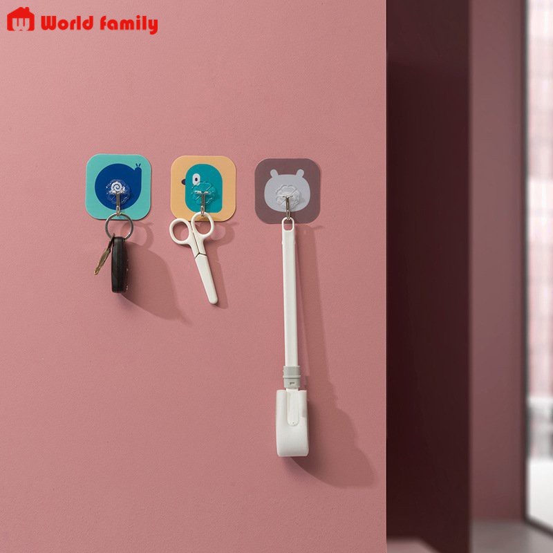 [1 K] Móc dán tường treo vật dụng với các họa tiết hoạt hình siêu xinh