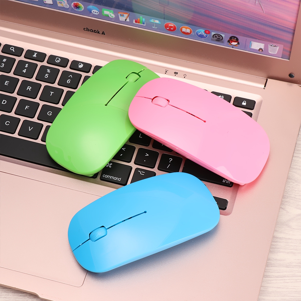 📞TOP💻 Home Office Desktop Ultra thin Silent Button High Quality 2.4GHz Wireless Mouse