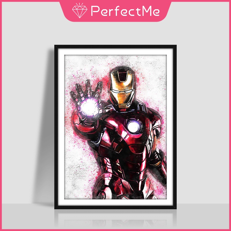 Bộ Tranh Đính Đá 5D Tự Làm 40x50cm Hình Siêu Anh Hùng Độc Đáo