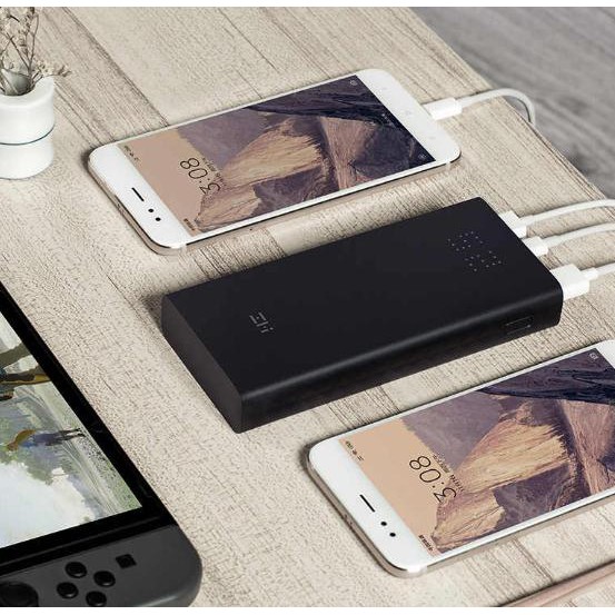 [Mã 159ELSALE hoàn 7% đơn 300K] Pin QB822 Xiaomi ZMI Aura two-way fast charge digital display mobile PD 27W 20000 mAh