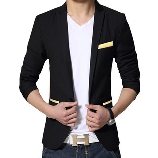 Áo Khoác Vest Nam Cao Cấp nẹp túi