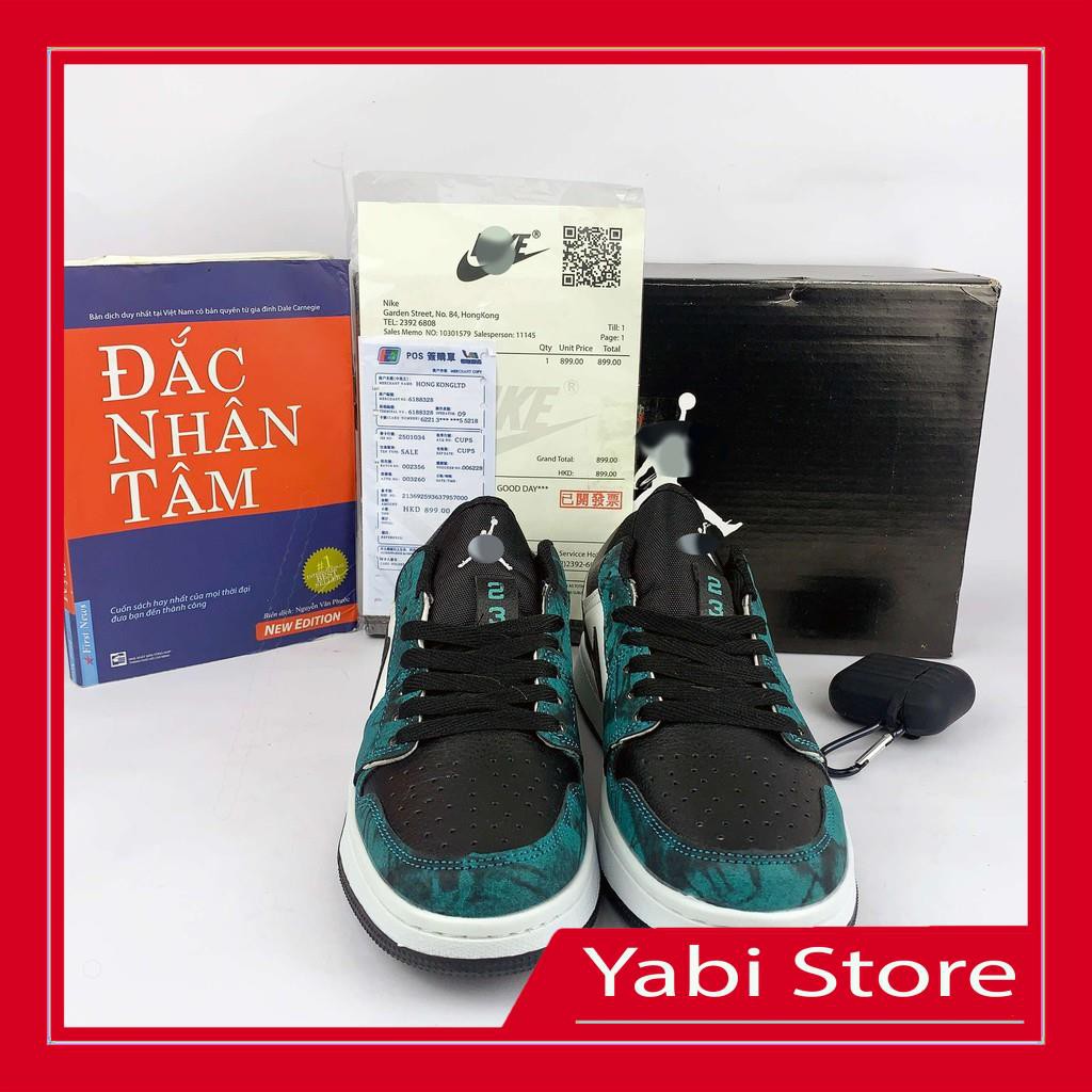 🔥FREE SHIP-HÀNG QUẢNG CHÂU 🔥Giày thể thao sneaker🔥Air Jordan 1 Low JD thấp xanh loang full box
