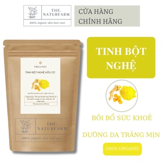 Tinh bột nghệ nguyên chất Organic 100gr - trắng da, giảm mụn, mờ thâm nám