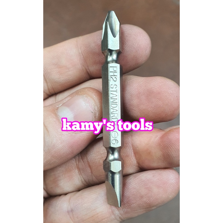 Mũi xiết bắn vít 2 đầu bake dẹp ph2 6mm đuôi 1/4 inch Standard dài 45mm 65mm 100mm 110mm 150mm 200mm 250mm