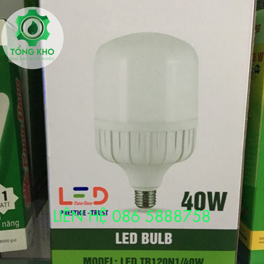 Bóng đèn LED Bulb trụ nhôm đúc Rạng Đông 50W, 40W - Tổng kho kim khí điện nước