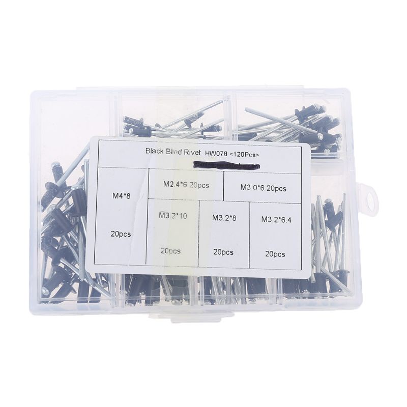 Set 120 Đinh Tán M2 4 M3 0 M3 2 M4 Bằng Nhôm Dùng Trang Trí Nội Thất