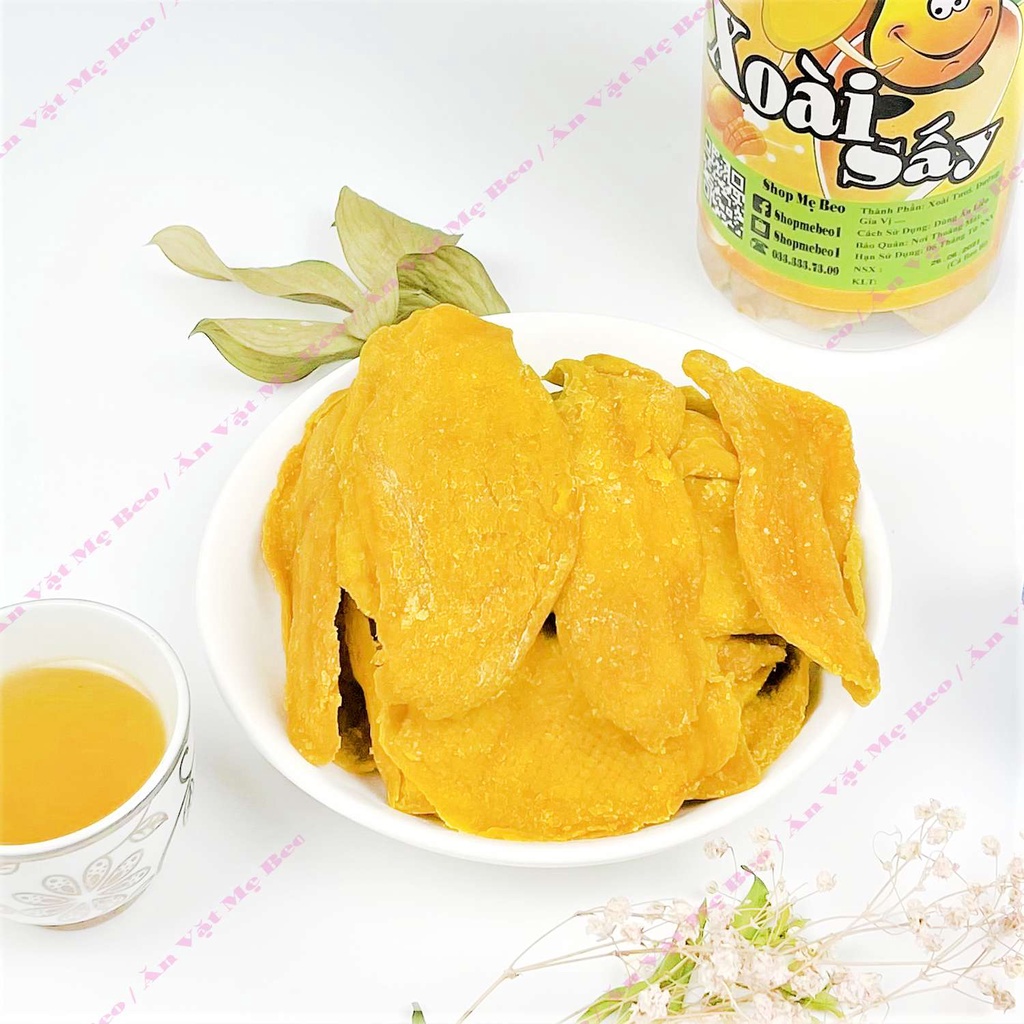 Xoài sấy dẻo Đà Lạt cực ngon Hộp 500Gr