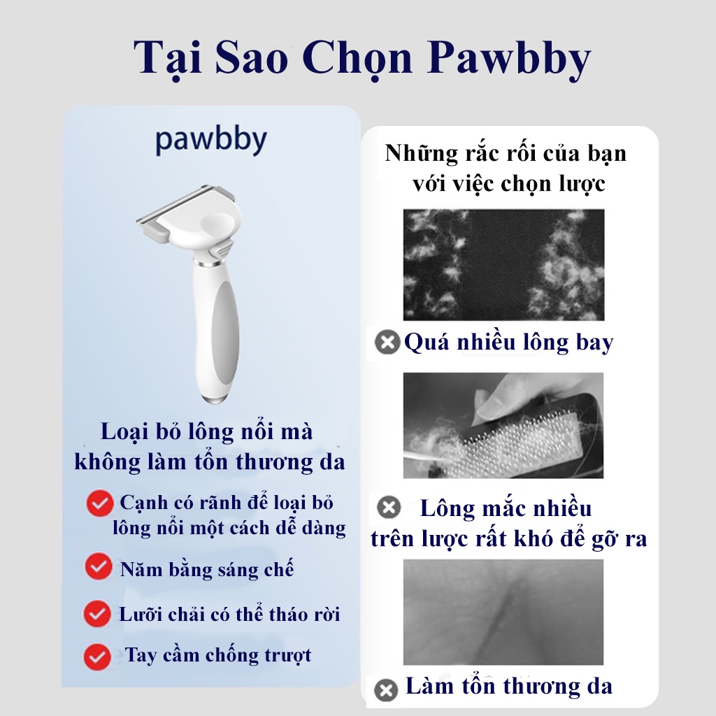 Lược Chải Lông Xiaomi Pawbby Cho Chó Mèo Kiêm Bàn Trải Lấy Lông Chó Mèo Động Vật Thú Cưng