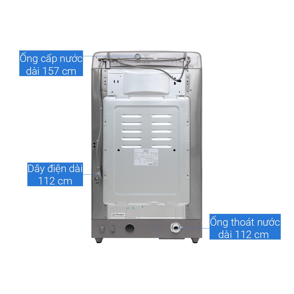Máy giặt LG Inverter 12 kg TH2112SSAV - Giặt nước nóng, Giặt hơi nước, sản xuất Thái Lan, giao miễn phí HCM