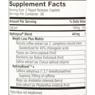 ĐỐT MỠ GIẢM CÂN HYDROXYCUT LOSE WEIGHT 72 VIÊN