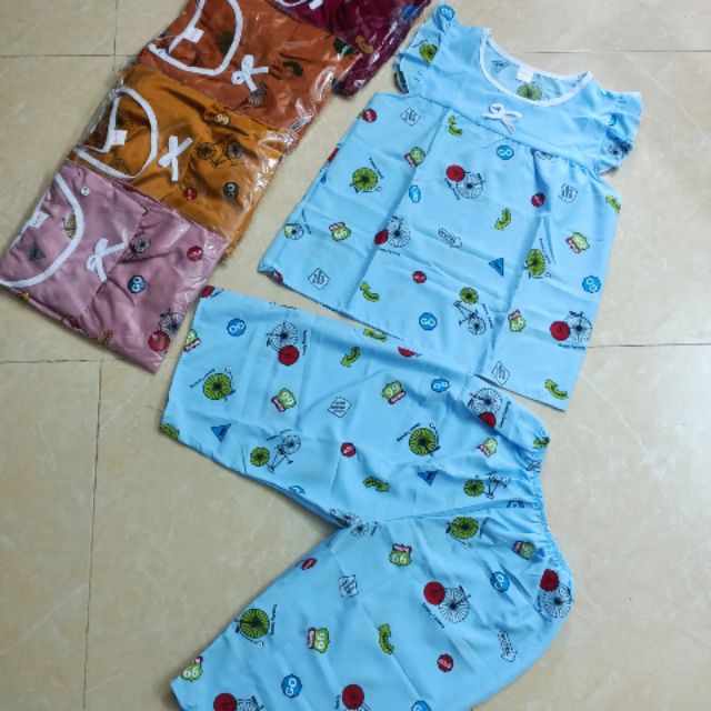 Combo 3 bộ lụa lửng  siêu dễ thương