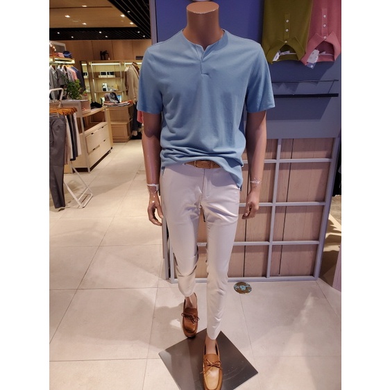 Áo thun nam Olzen Cổ V 1310 vải Ice Cotton