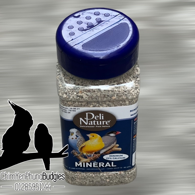 Khoáng Mineral Deli Nature hủ 660gr nguyên seal cho Yến Hót •Vẹt - xuất xứ: Bỉ 🇧🇪🇧🇪🇧🇪