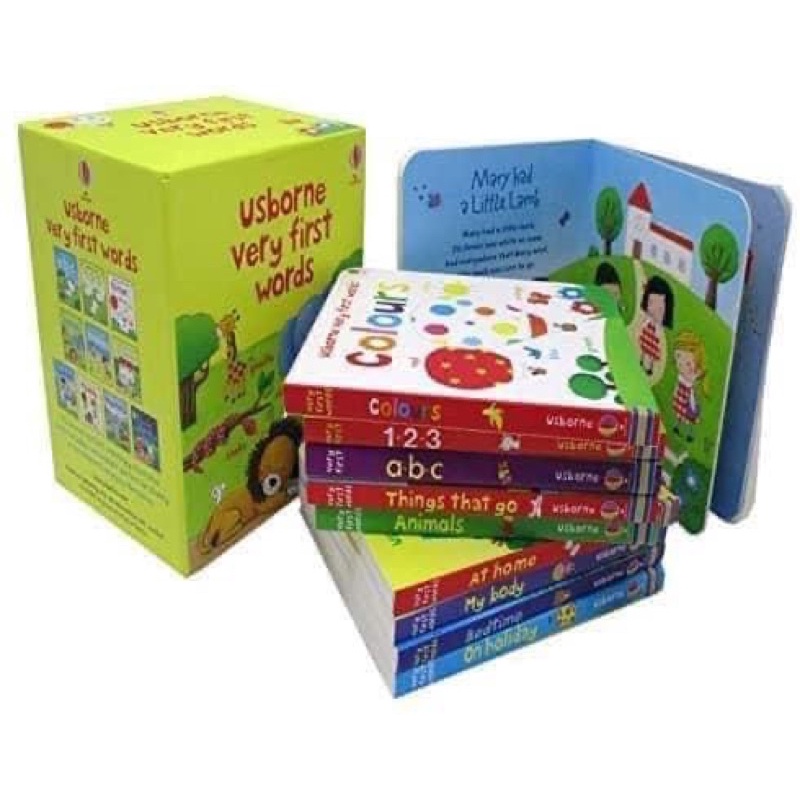 Bộ nhập original - Usborne Very First Words 10c bìa cứng siêu đẹp