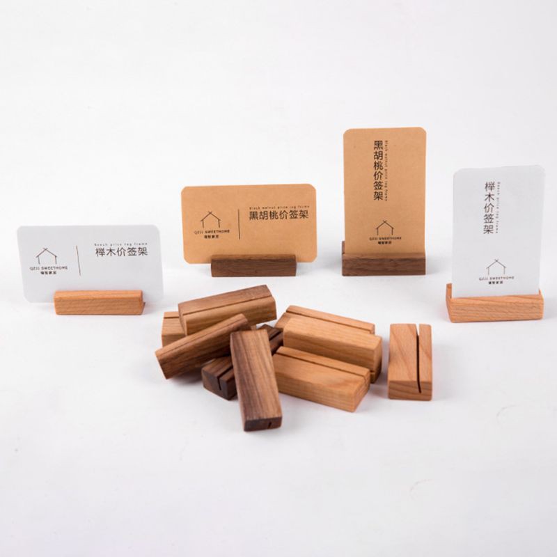 Giá đỡ trưng bày danh thiếp/ảnh chụp bằng gỗ