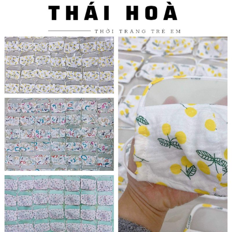 Khẩu trang có kính cho bé trai và gái chống bụi,giọt bắn 3 tháng-6 tuổi