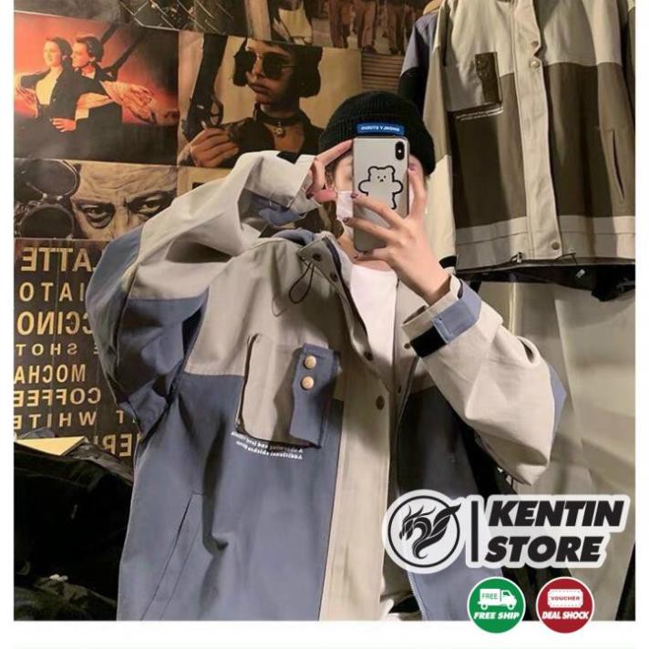 ÁO KHOÁC KAKI form rộng Unisex (M630 - Túi Hộp Ngang) cao cấp kèm ảnh thật KENTIN | BigBuy360 - bigbuy360.vn