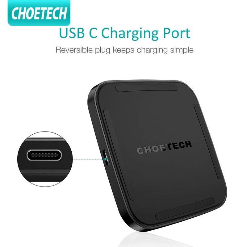 CHOETECH Bộ sạc không dây USB loại C 10W cho iPhone 11/11 Pro / 11 Pro Max / Xs / XS Max / XR