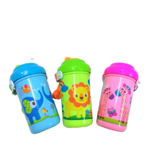 Bình uống nước có dây đeo cho bé zoo 380ml