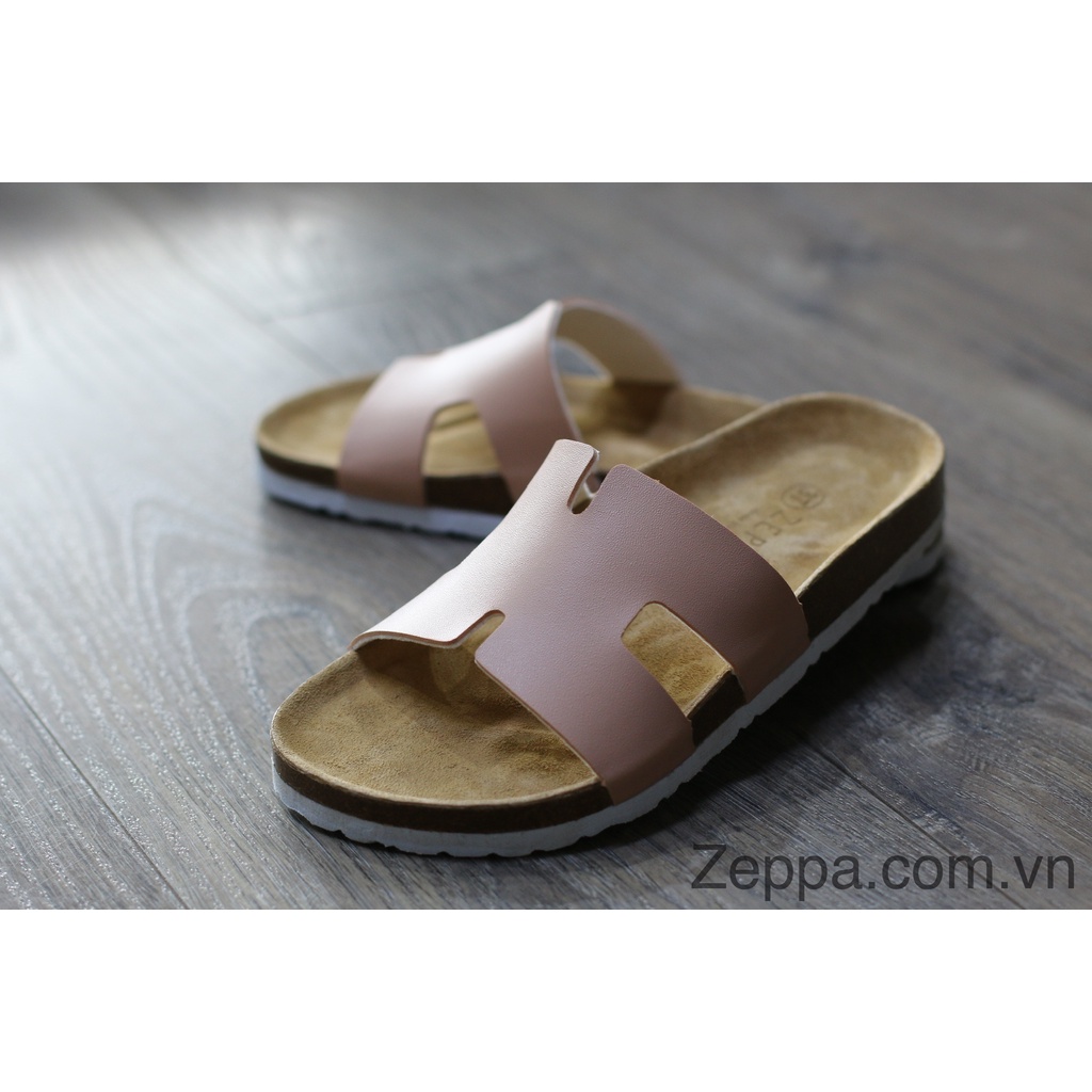 ZEPPA - Gian Hàng Chính Hãng - Dép đế trấu da PU nữ - Màu hồng pastel - (Size: 35-42) PU05