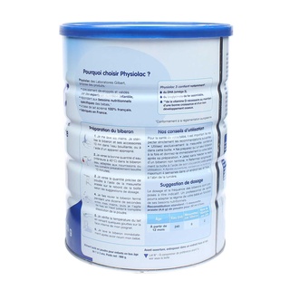 Sữa bột Physiolac số 3 900g New