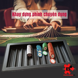 Khay nhựa chứa phỉnh poker chuyên dụng đựng được 500 phỉnh cao cấp