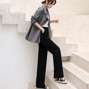 Quần Dài Ống Rộng Lưng Cao Thời Trang Mùa Hè  Dễ Phối Đồ Cho Nữ